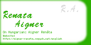 renata aigner business card