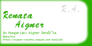 renata aigner business card